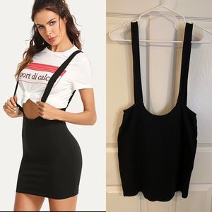 SHEIN bodycon suspender skirt